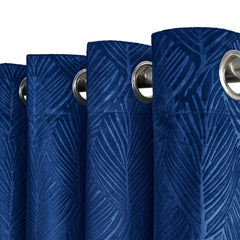 Twilight Navy Blue Velvet Door Curtain