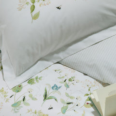 Sophie Allport Wild Floral Green 200TC Cotton Duvet Set