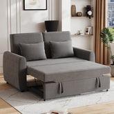 Convertible Pull Out 2 Seater Sofa Bed with Reclining Backrest