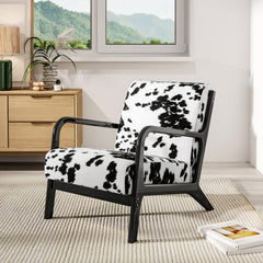 Black & White Dalmatian Spotted Velvet Armchair