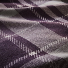 Colville Check Plum Brushed Cotton Duvet Set