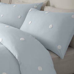 Dot Garden Duck Egg 100% Cotton Duvet Set