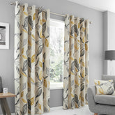 Ensley Ochre Eyelet Curtains