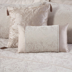Paisley Natural Jacquard Square Cushion (45cm x 45cm)