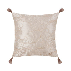 Paisley Natural Jacquard Square Cushion (45cm x 45cm)