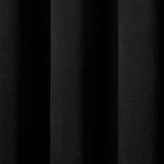 Montrose Black Velvet Blackout Thermal Coated Eyelet Curtains