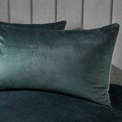 Laurence Llewelyn-Bowen Montrose Bottle Green Velvet Duvet Set