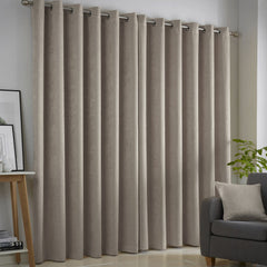 Strata Natural Dim Out Eyelet Curtains