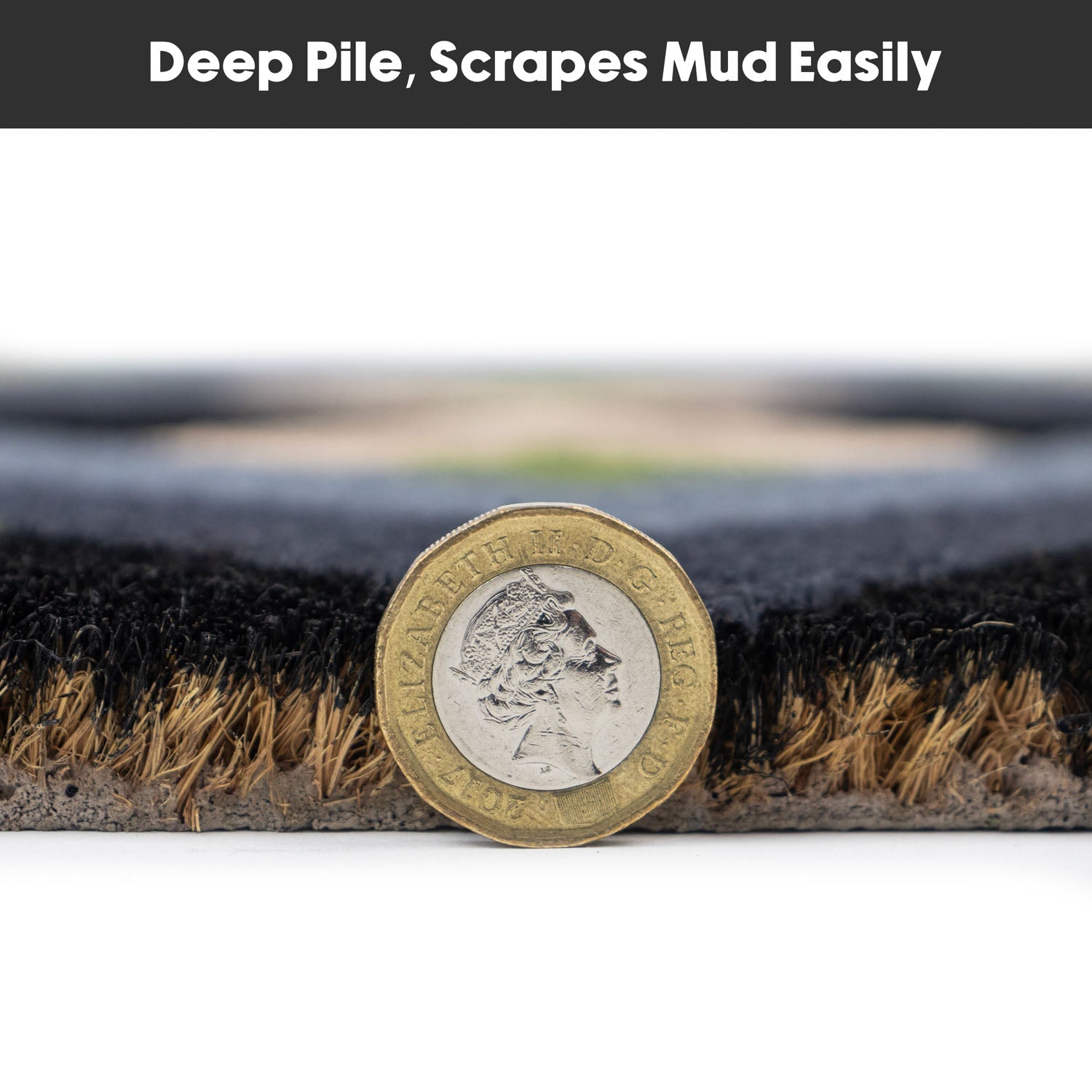 Geo Eco-Friendly Latex Backed Coir Entrance Doormat