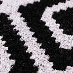 Monochrome Diamond Eco-Friendly Latex Backed Coir Entrance Doormat