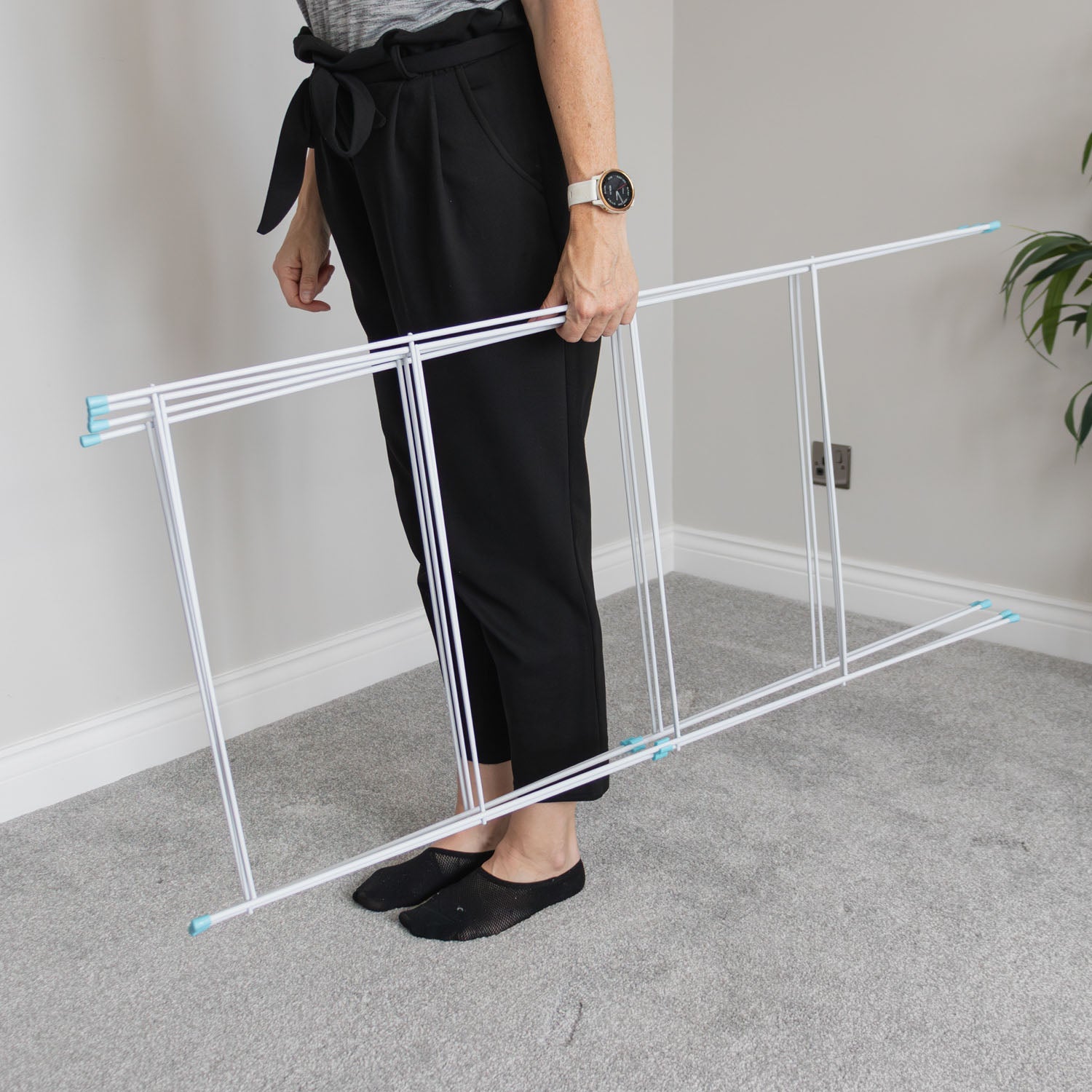 4 Fold Clothes Airer 8m