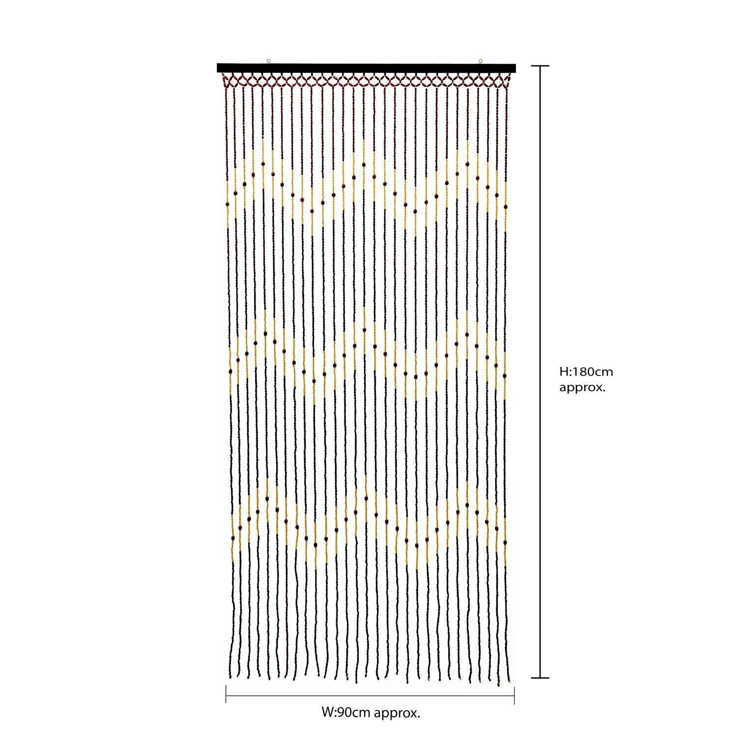 Tuscany Waves Beaded Door Curtain