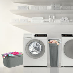Loop Grey 38L Rectangular Laundry Basket
