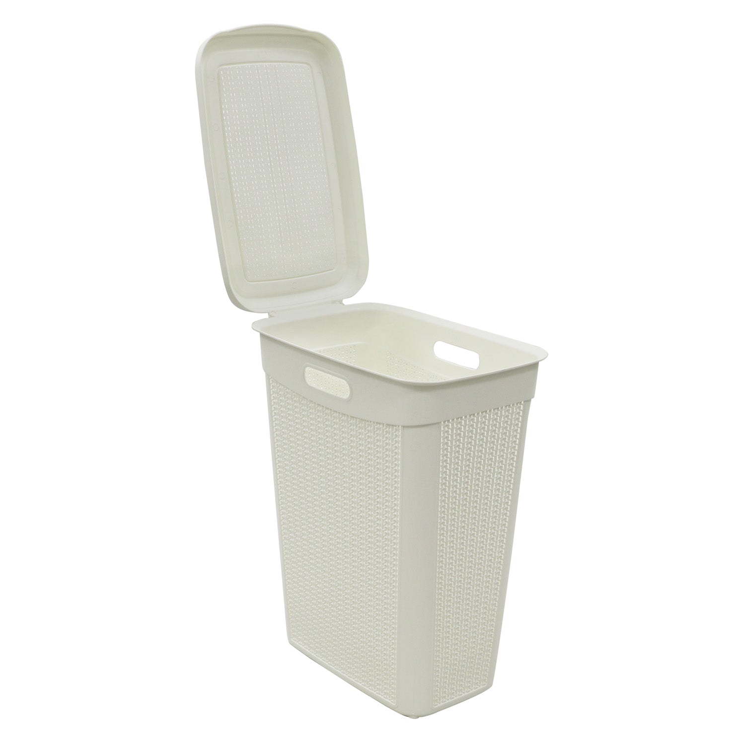 Loop  Ivory 43L Slim Laundry Basket