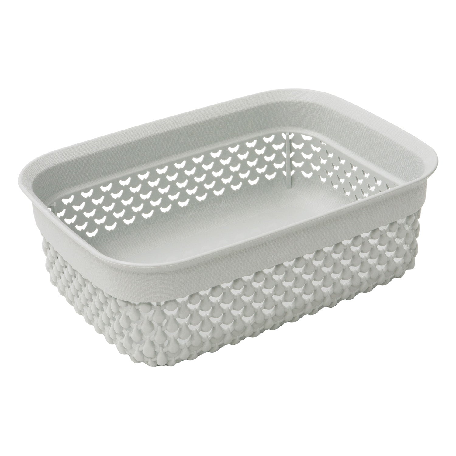 Droplette Ice Grey Set of Three 1.1L Storage Baskets