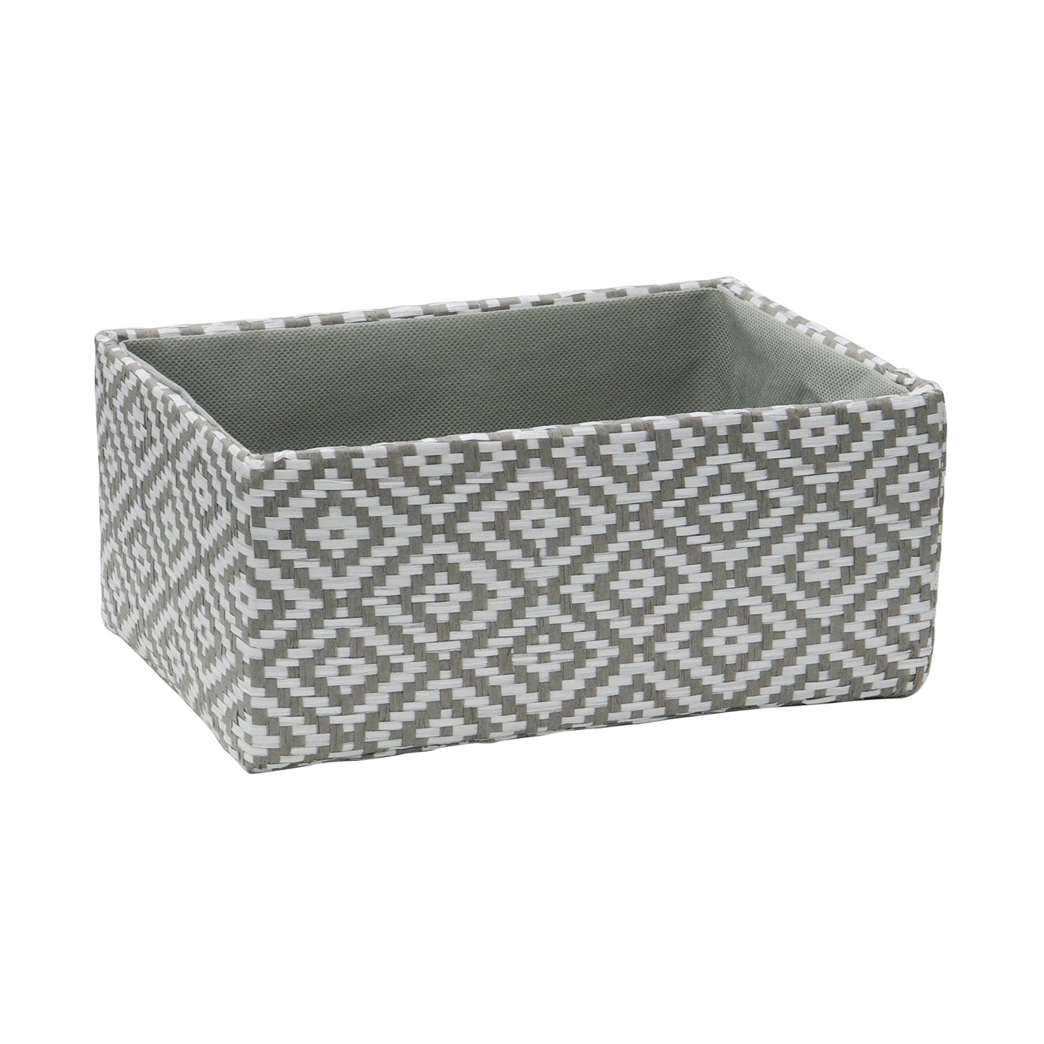 Argyle Set of 2 Rectangular Paper Storage Baskets
