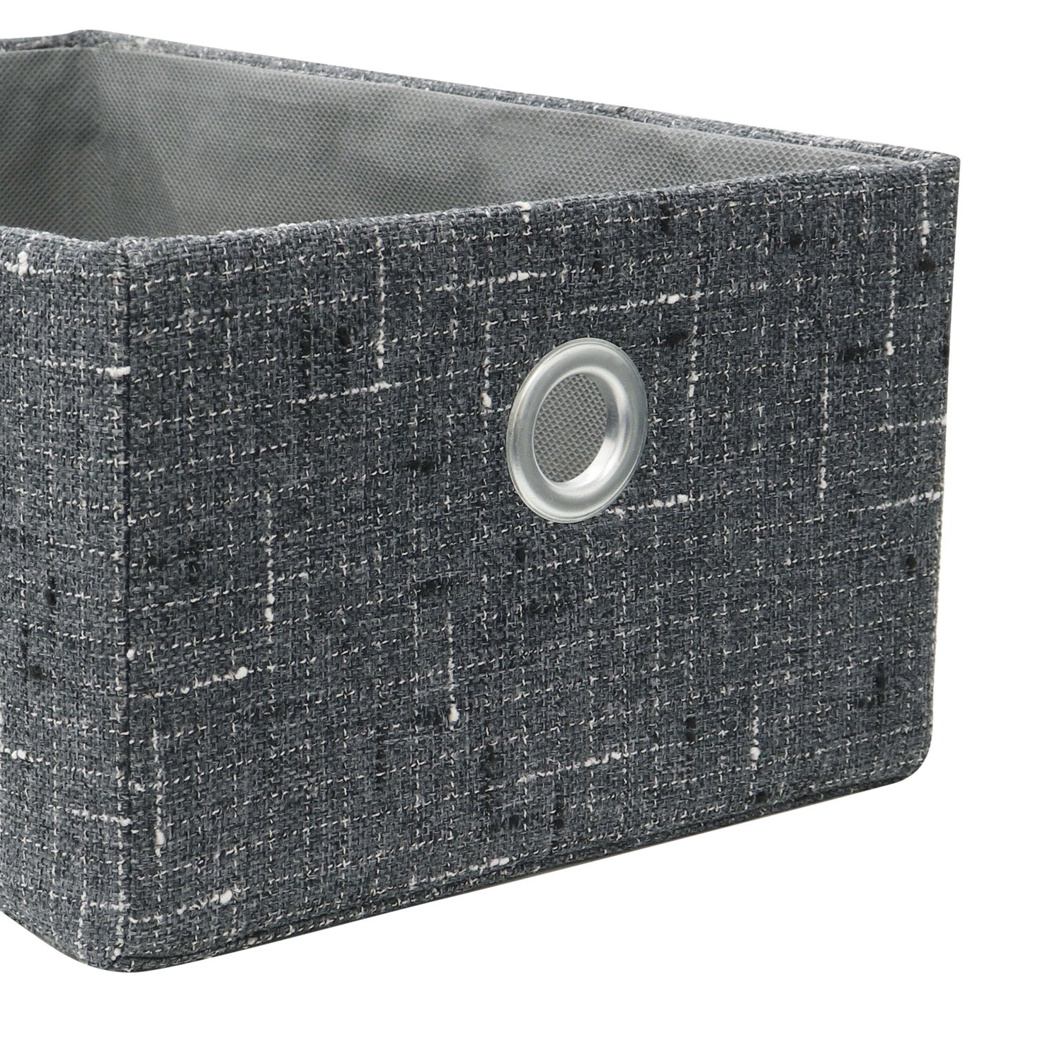Shadow Set of 3 Rectangular Fabric Storage Baskets