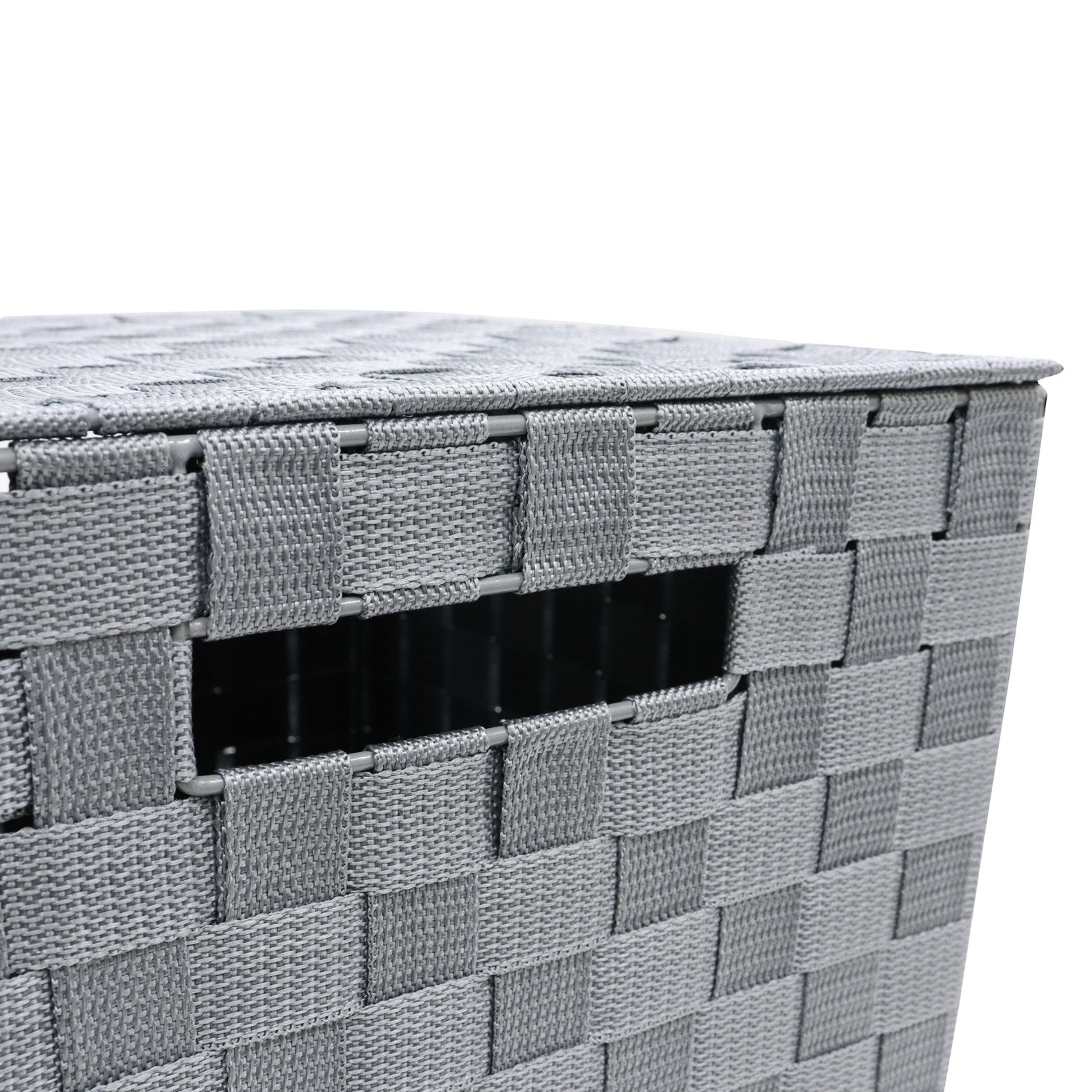 Vichy Square Nylon Laundry Hamper