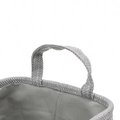 Serena Grey Rectangular Storage Basket with Handles