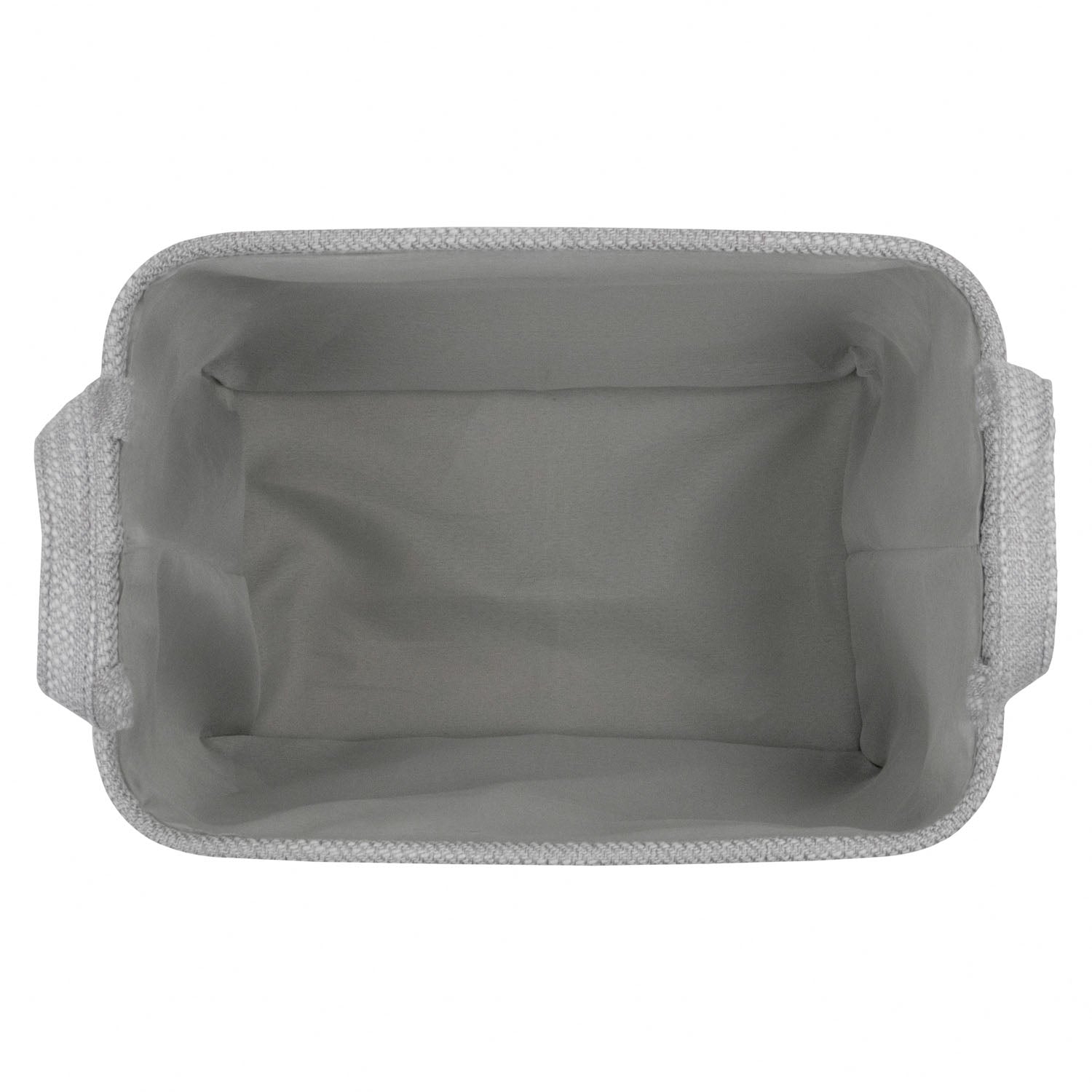 Serena Grey Rectangular Storage Basket with Handles