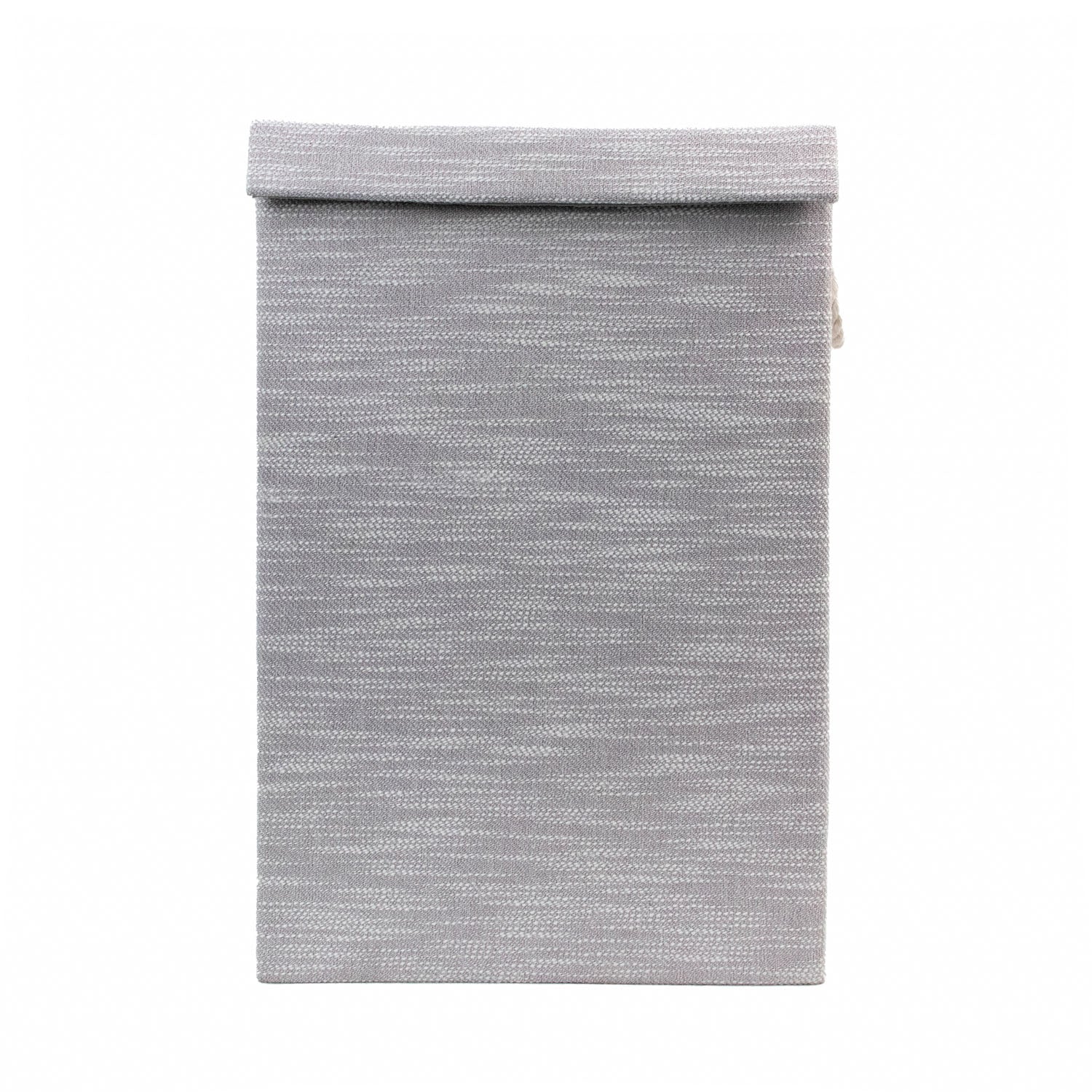 Serena Grey Foldable Laundry Hamper with Lid