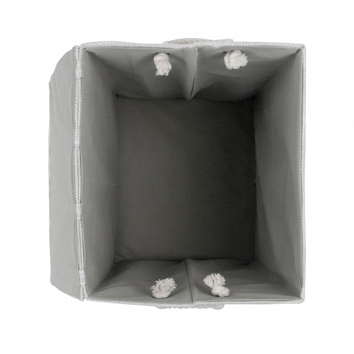 Serena Grey Foldable Laundry Hamper with Lid