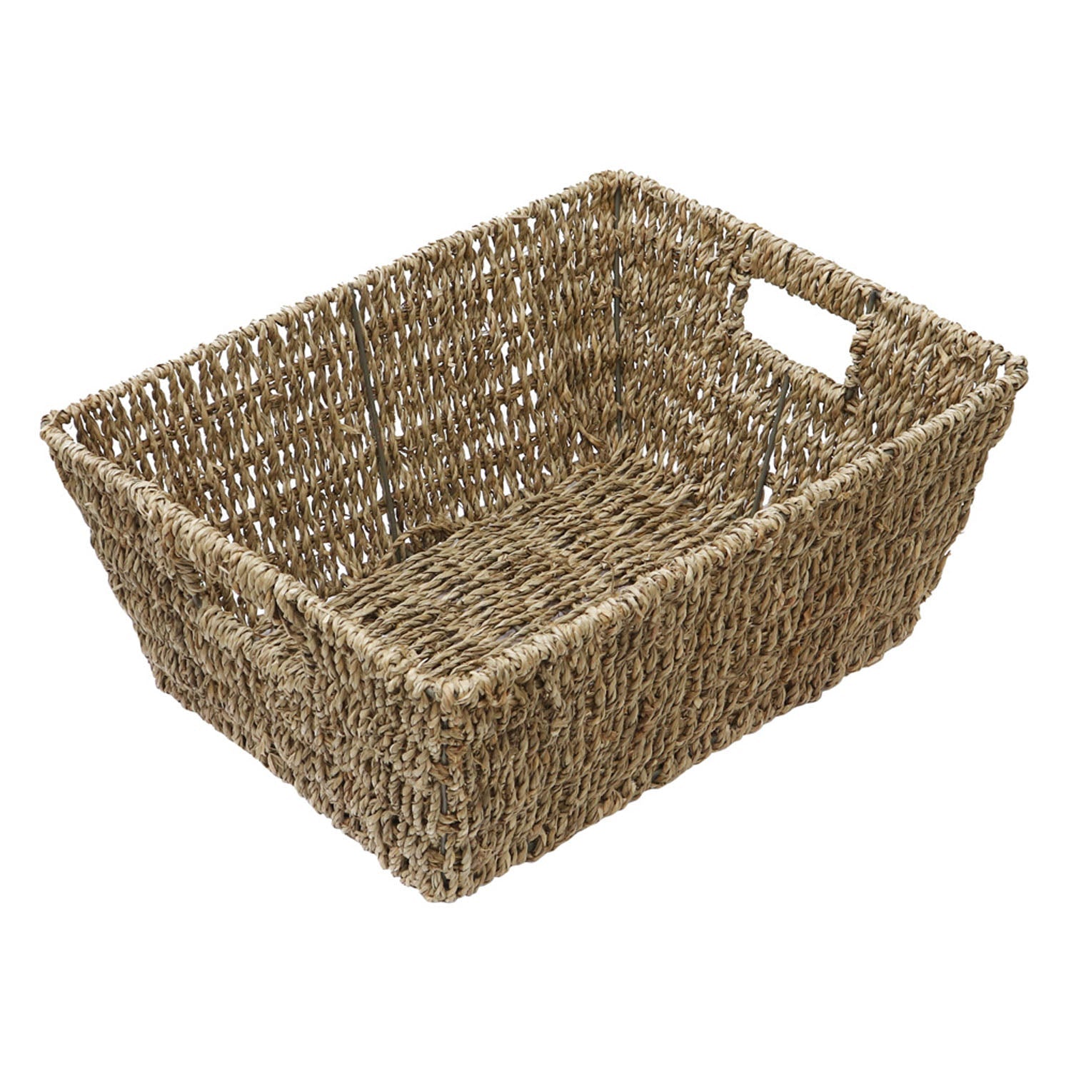 Set of 3 Seagrass Rectangular Storage Basket