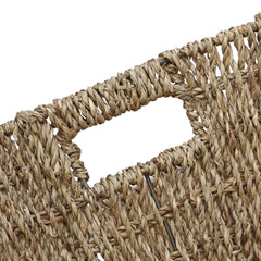 Set of 3 Seagrass Rectangular Storage Basket