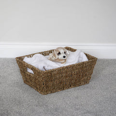 Set of 3 Seagrass Rectangular Storage Basket
