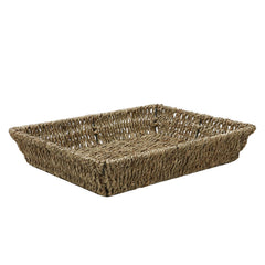 Set of 2 Seagrass Rectangular Storage Tray