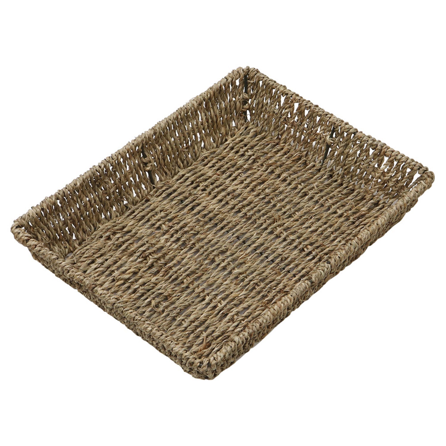 Set of 6 Seagrass Rectangular Storage Tray