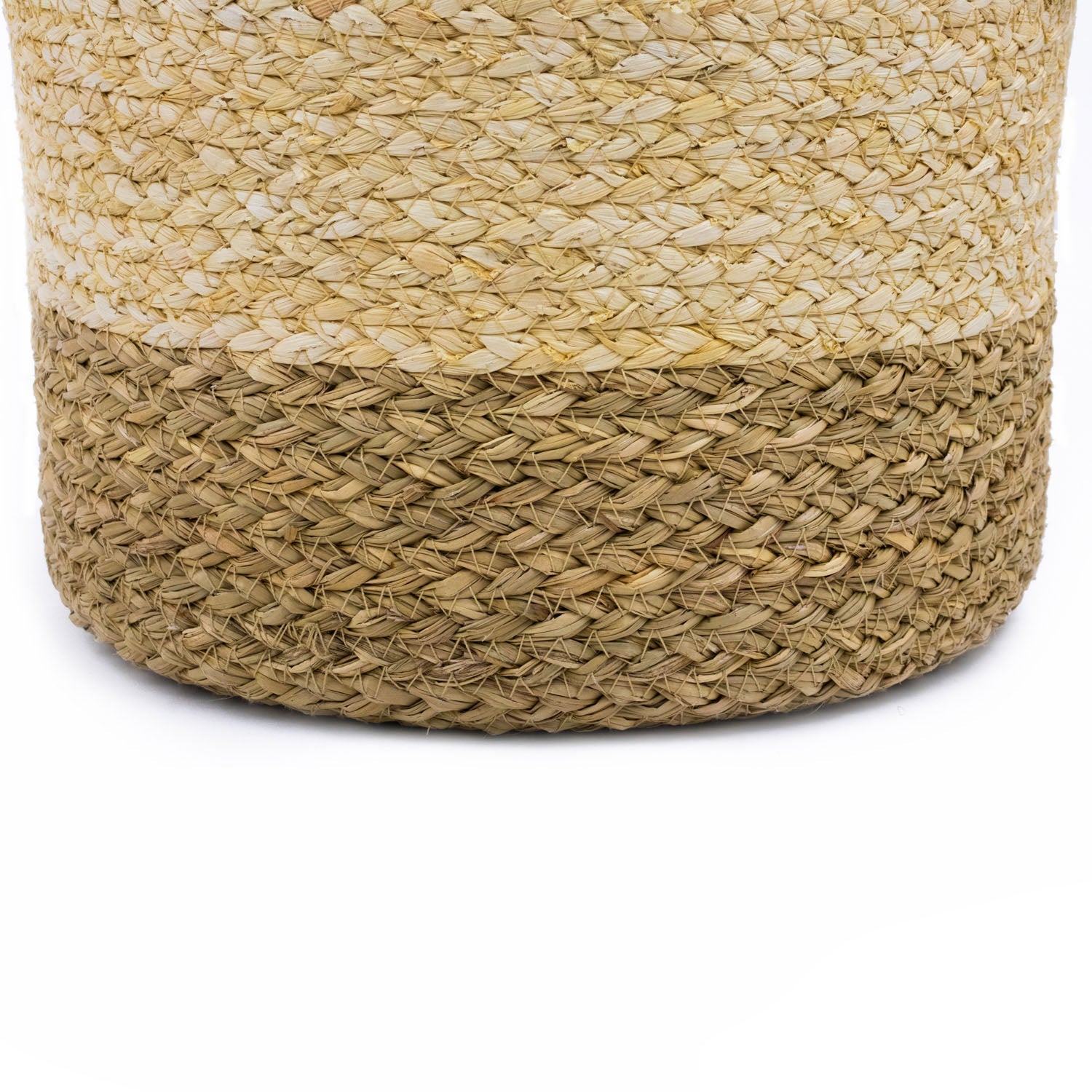 Palma Natural Round Scalloped Storage Basket