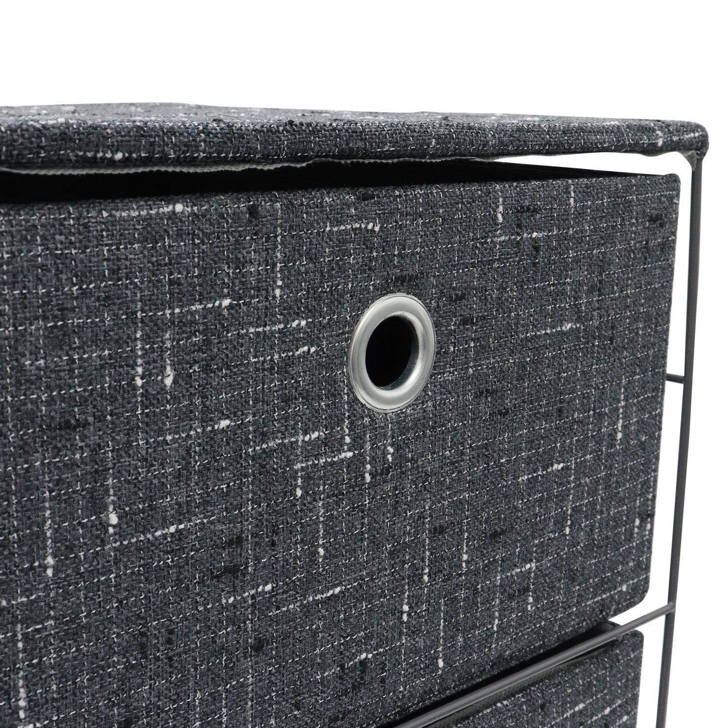 Shadow 4 Drawer Wide Fabric Storage Tower