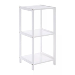 Dara 3 Tier White Rustic Bathroom Shelf