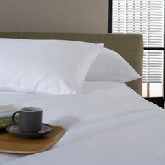 The Lyndon Company Peninsula White Cotton Sateen 1000TC Housewife Pillowcase (Single)