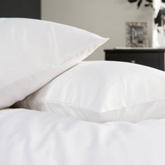 The Lyndon Company Savoy 100% Cotton Sateen White 400TC Housewife Pillowcase (Single)