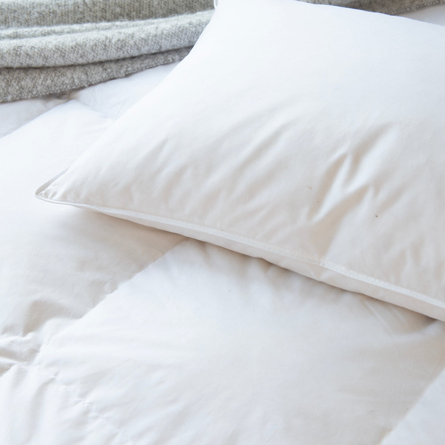 The Lyndon Company Luxe Goose Feather and Down Pillow - Medium Support