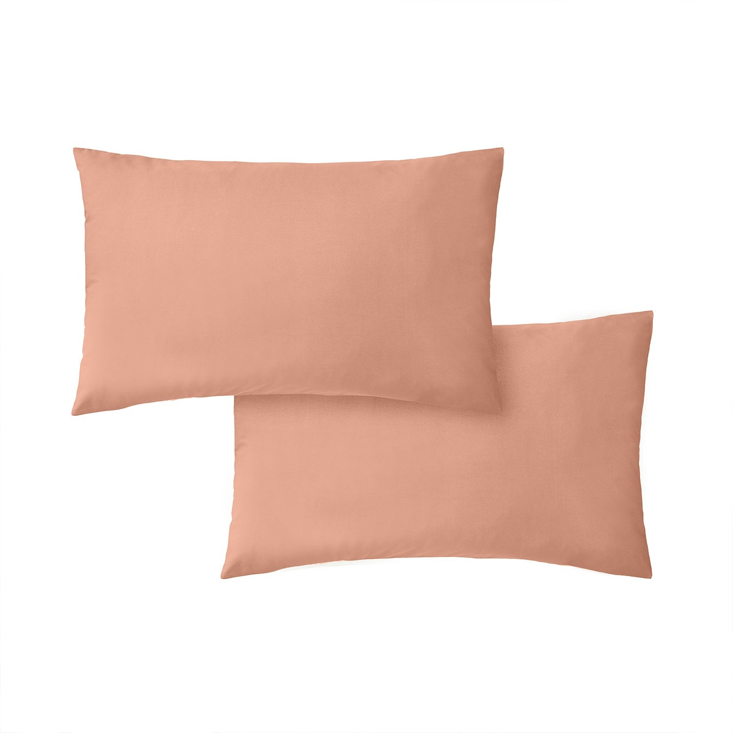 Bianca Clay 200TC Cotton Percale Housewife Pillowcase Pair