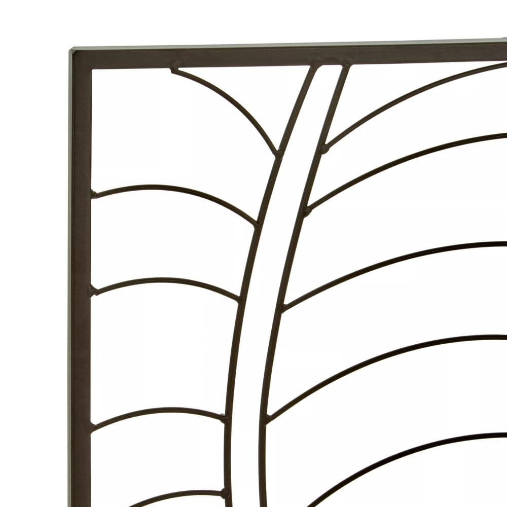 Trento Small Black Leaf Design Wall Art