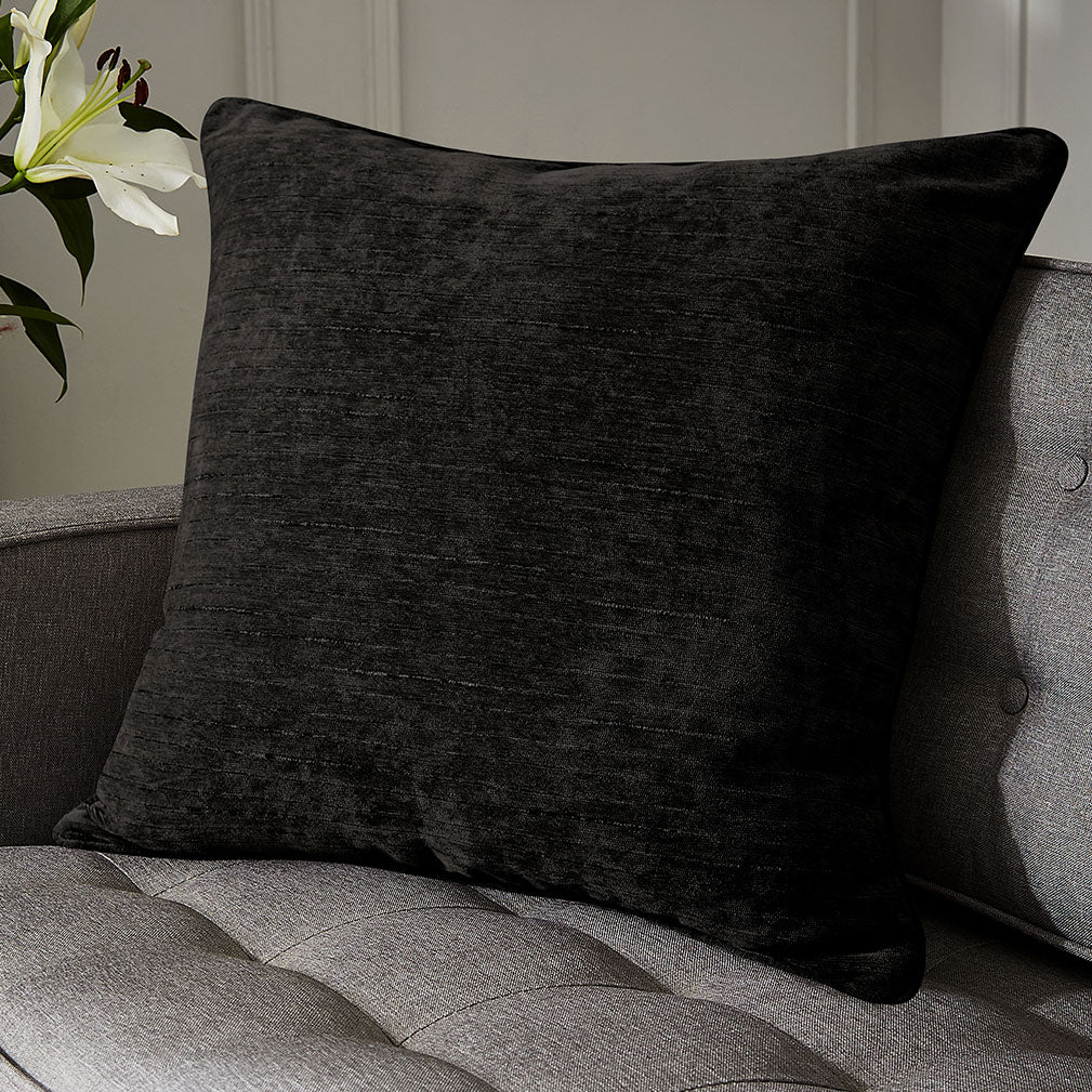 Hyperion Interiors Selene Black Cushion (55cm x 55cm)