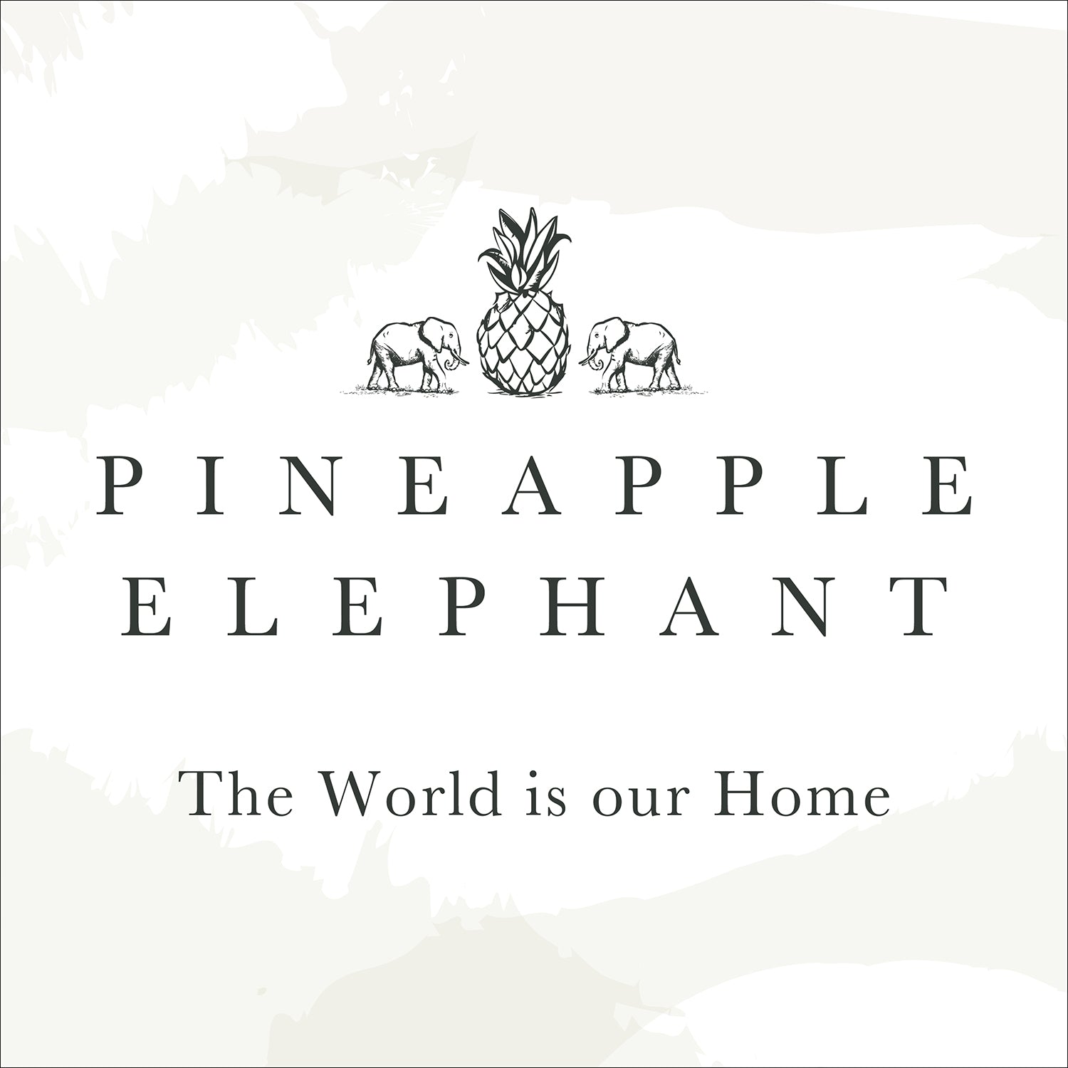 Pineapple Elephant Tamba Quilted Jersey Stripe Oxford Pillowcase Pair