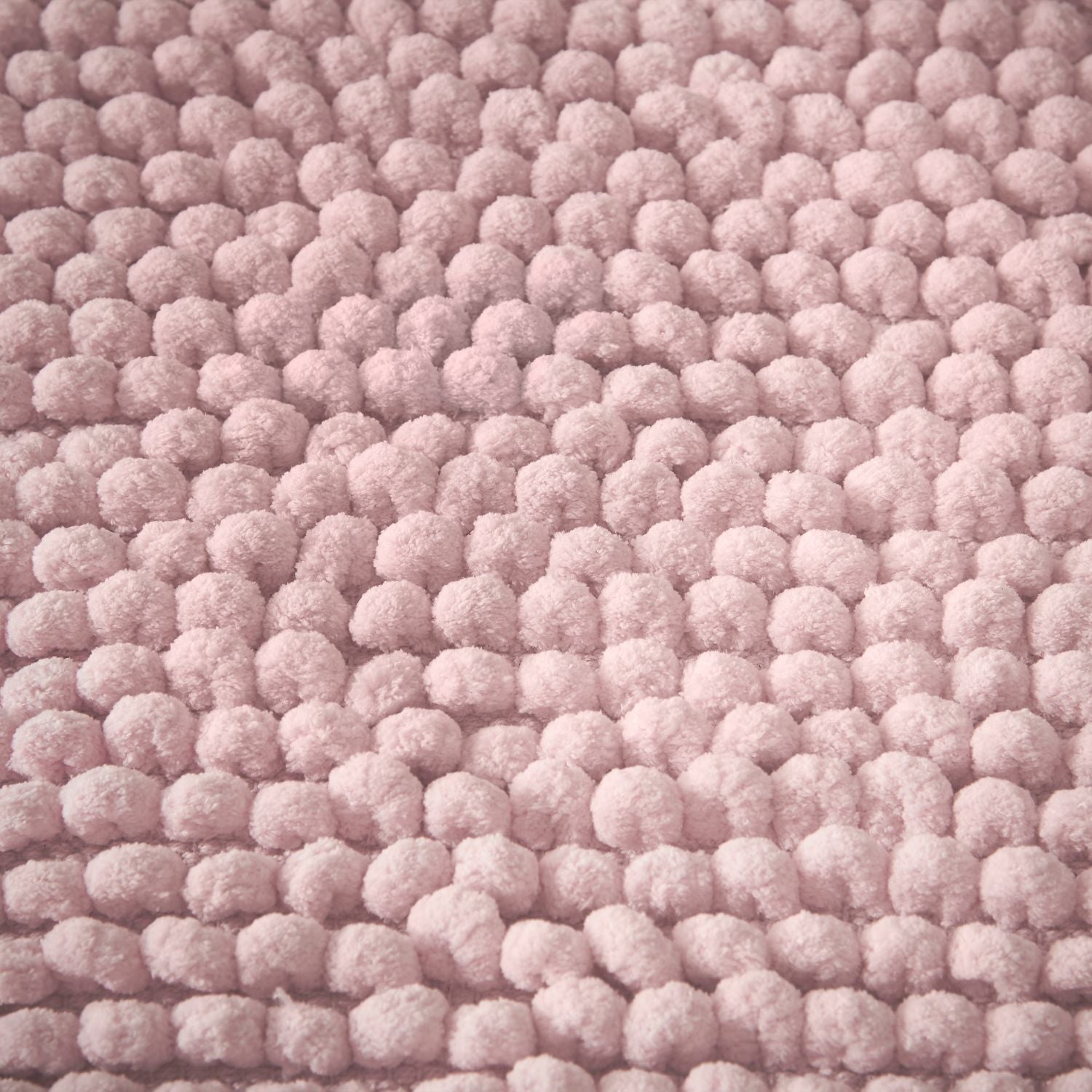 Bianca Aspen Pink Bobble Bath Mat