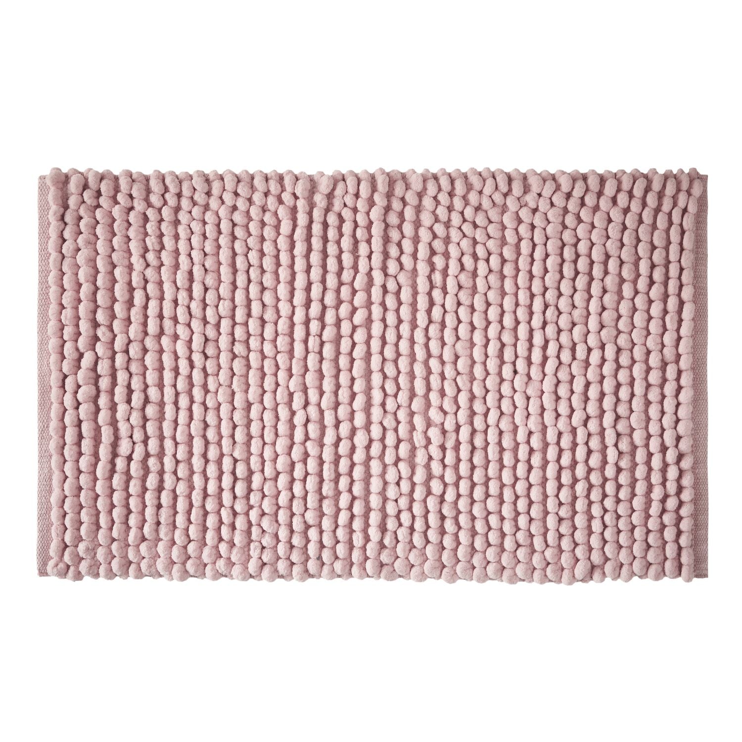 Bianca Aspen Pink Bobble Bath Mat