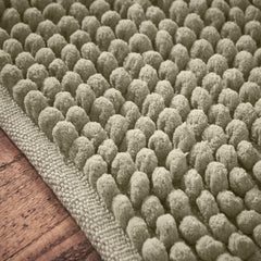 Bianca Aspen Sage Green Bobble Bath Runner