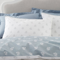 Bianca Esme Floral White 200TC Cotton Reversible Duvet Set