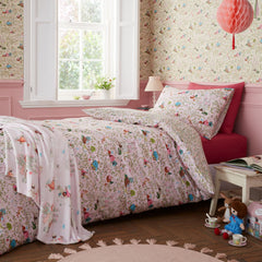 Belle & Boo Fairytale Pink Reversible Kids Cotton Duvet Set