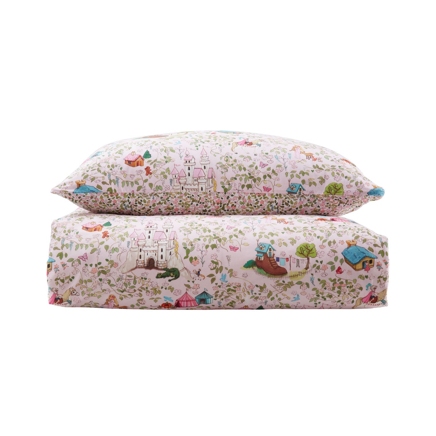 Belle & Boo Fairytale Pink Reversible Kids Cotton Duvet Set