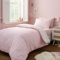 Belle & Boo Ballerina Pink Reversible Cotton Duvet Set