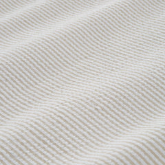 Bianca Natural Seersucker Woven Stripe 180TC Cotton Duvet Set