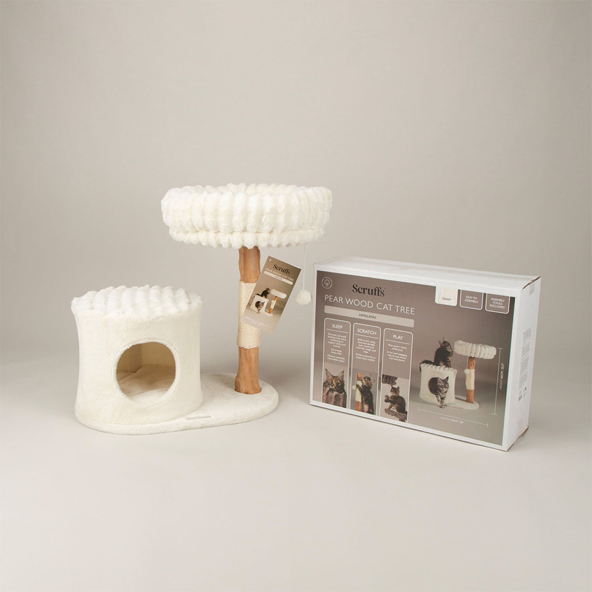 Scruffs Himalayas Cream Cat Scratching Tree